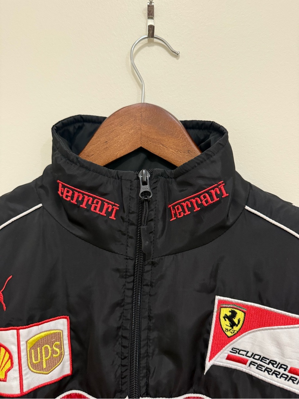 Ferrari Black and Red Racing Bomber Jacket - Picture 3 of 7